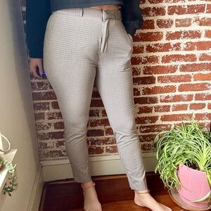 H&M Men’s skinny fit plaid trousers